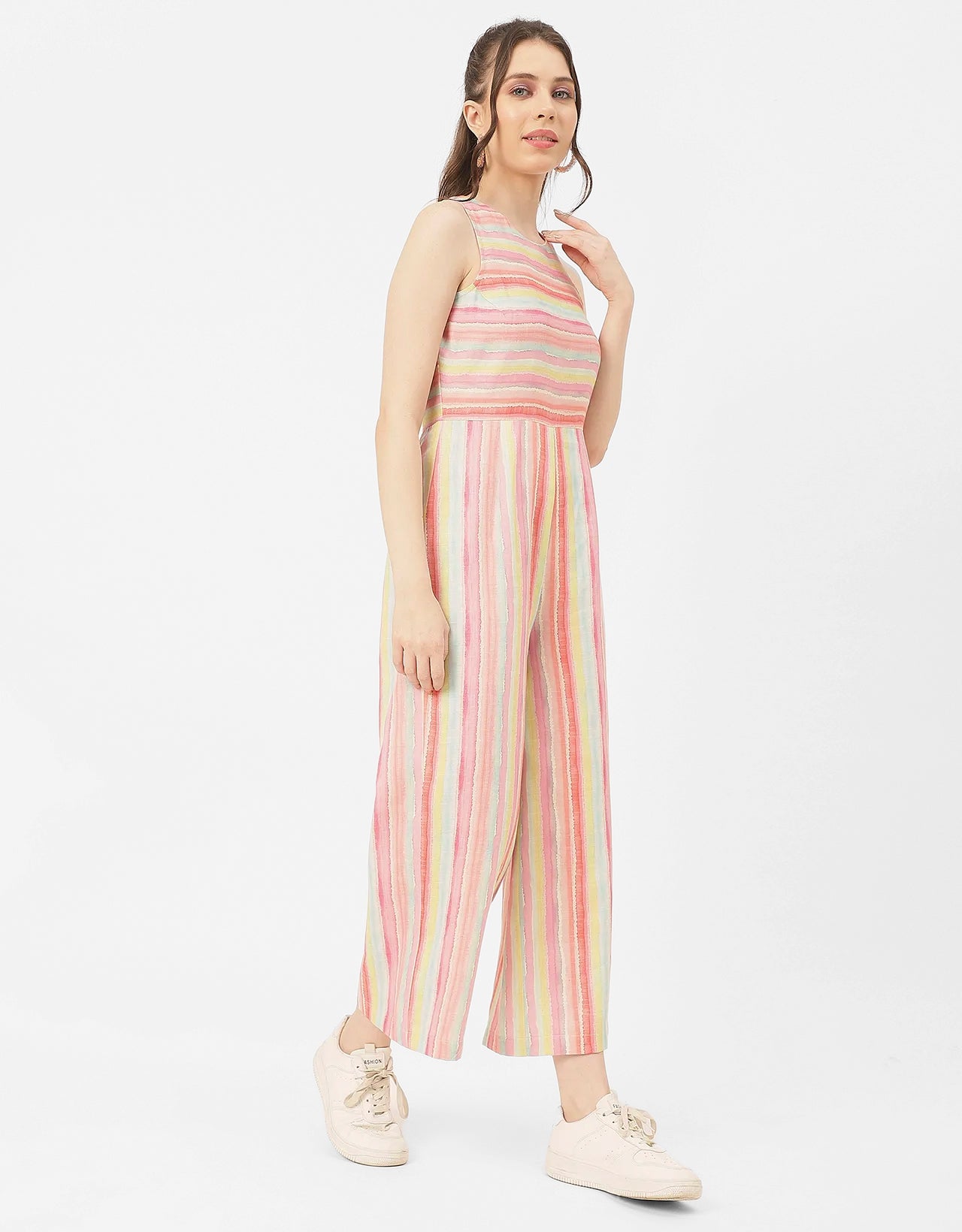 Casual Printed Cotton Summer Fashion Jumpsuit