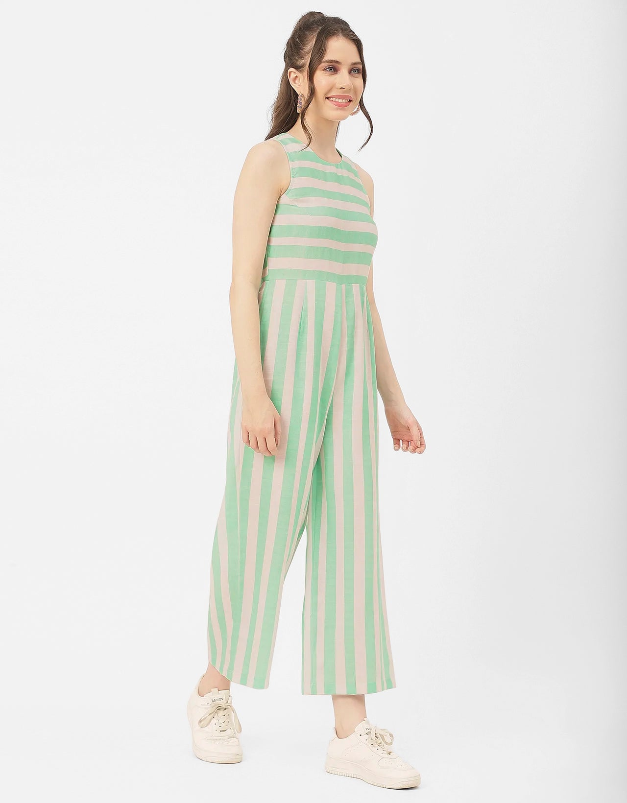 Casual Printed Cotton Summer Fashion Jumpsuit