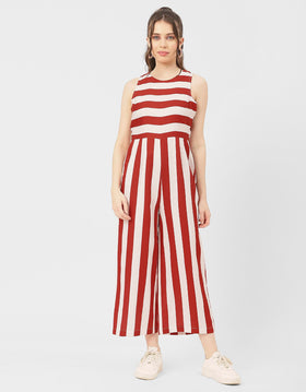 Casual Printed Cotton Summer Fashion Jumpsuit