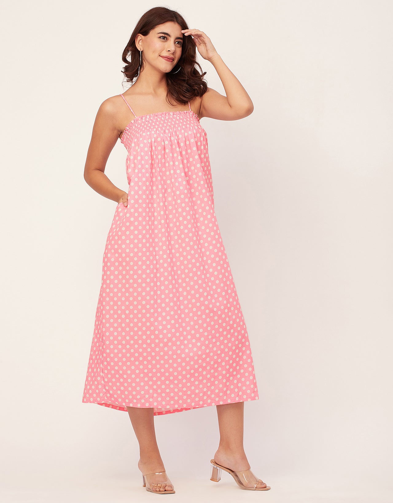 Boho Printed Cotton A-Line Dress - Bohemian Fashion