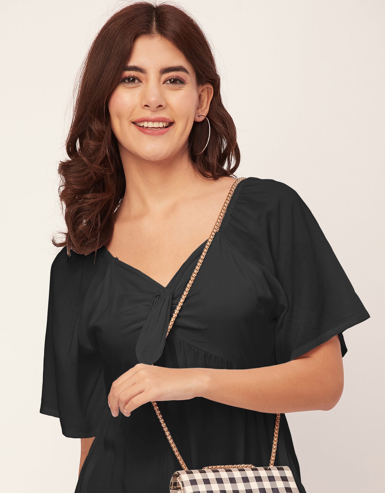 Sweetheart Neck Solid Rayon Flared Dress