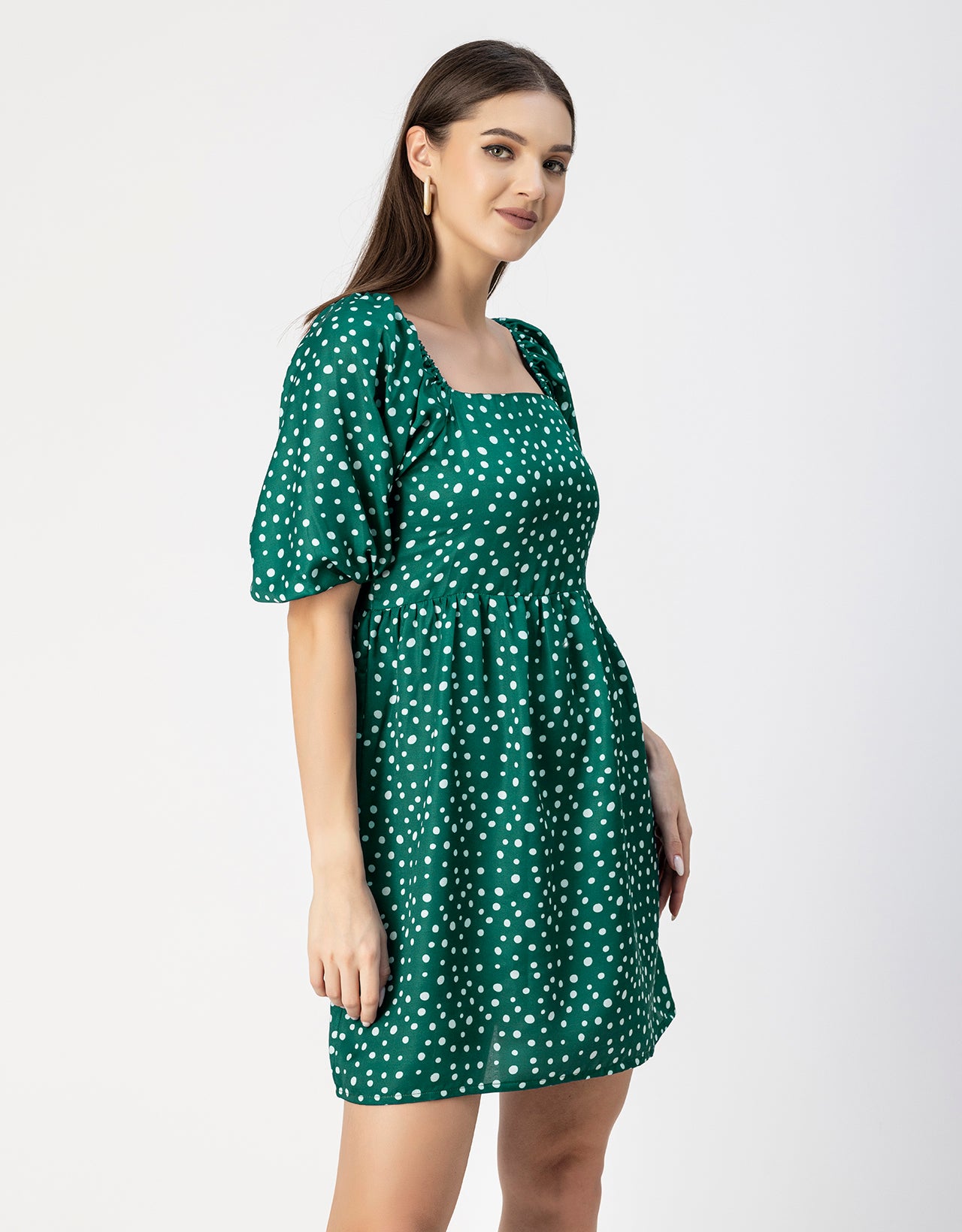 Whimsical Printed Sleeve Shift Dress - Playful Day Dress