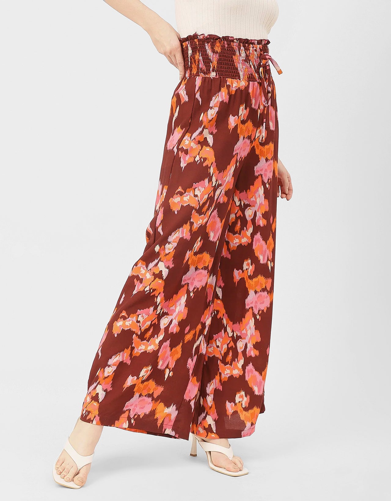 Palazzo Loose Fit Printed Rayon Pant