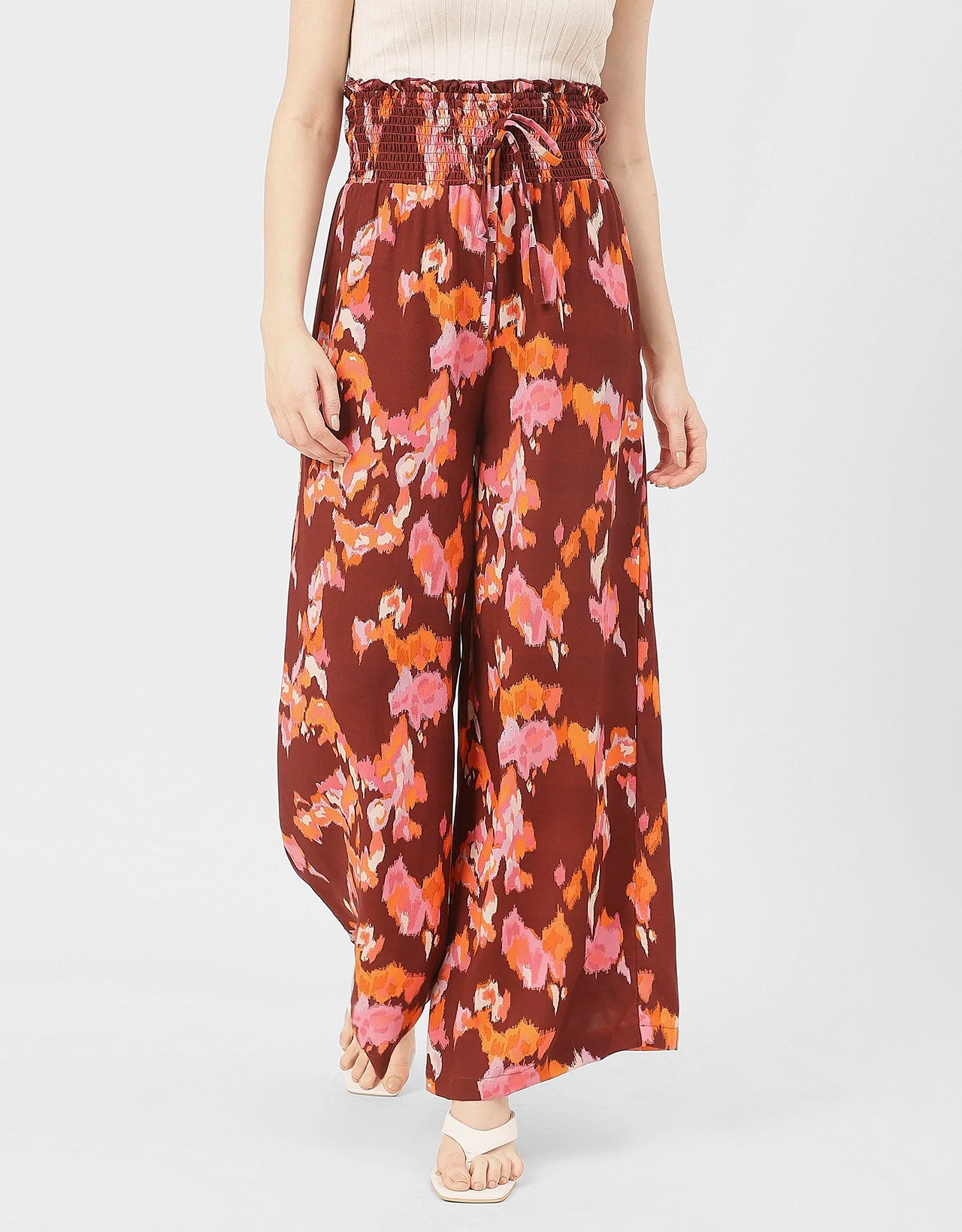 Palazzo Loose Fit Printed Rayon Pant