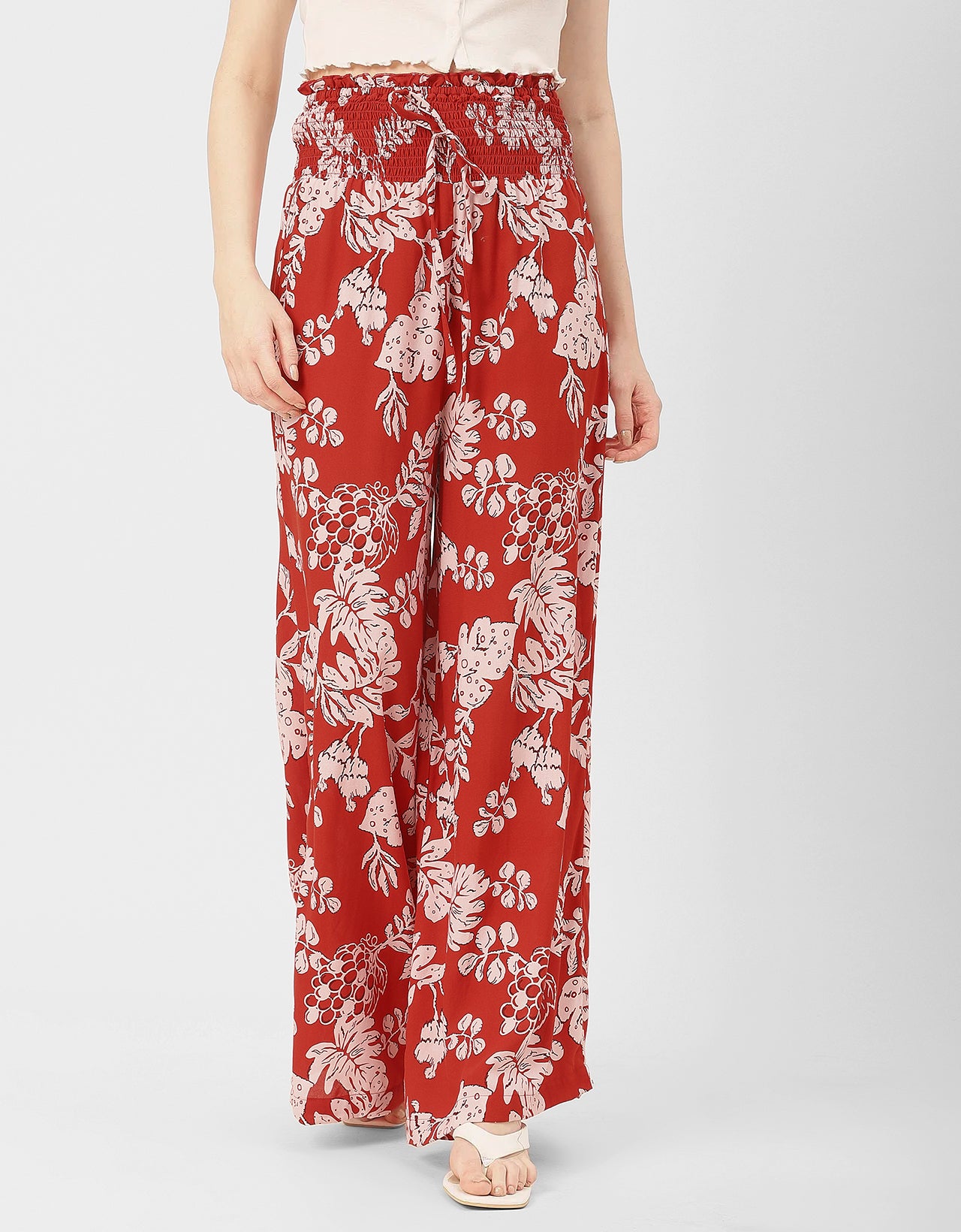 Palazzo Loose Fit Printed Rayon Pant