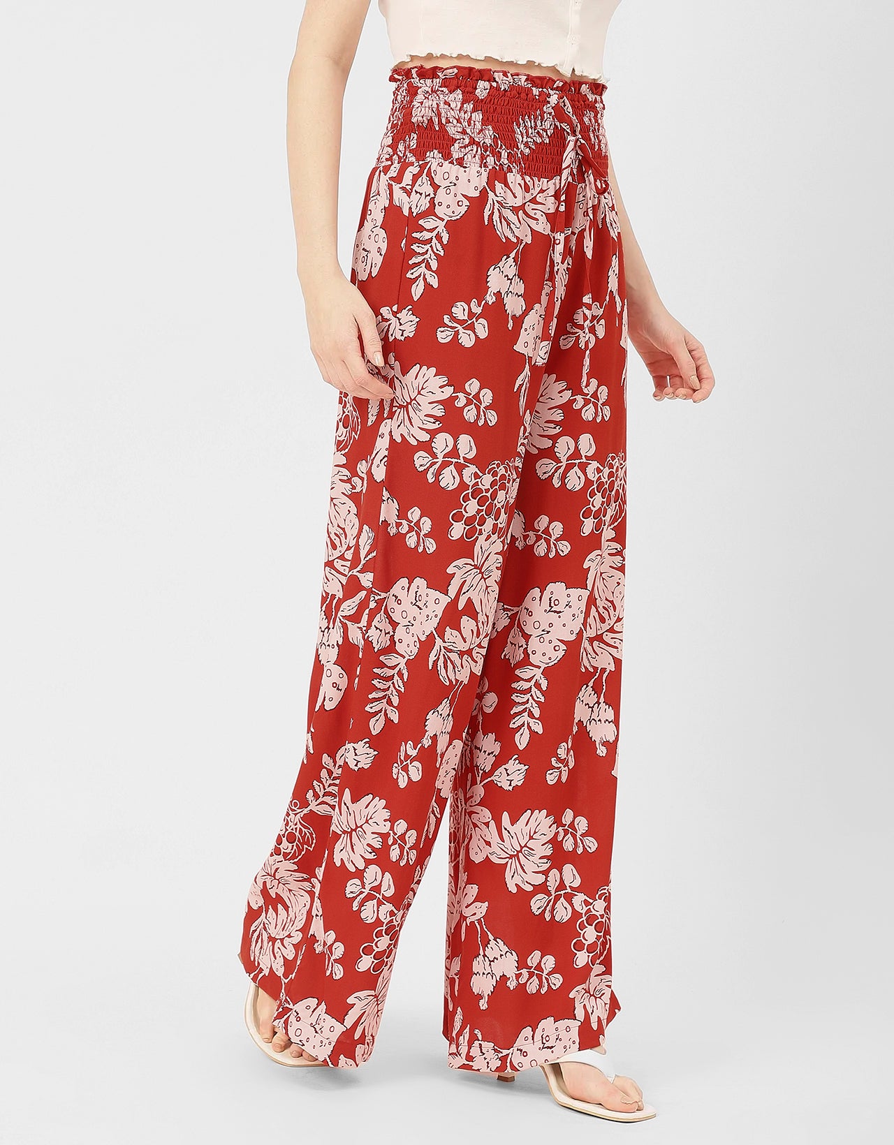 Palazzo Loose Fit Printed Rayon Pant