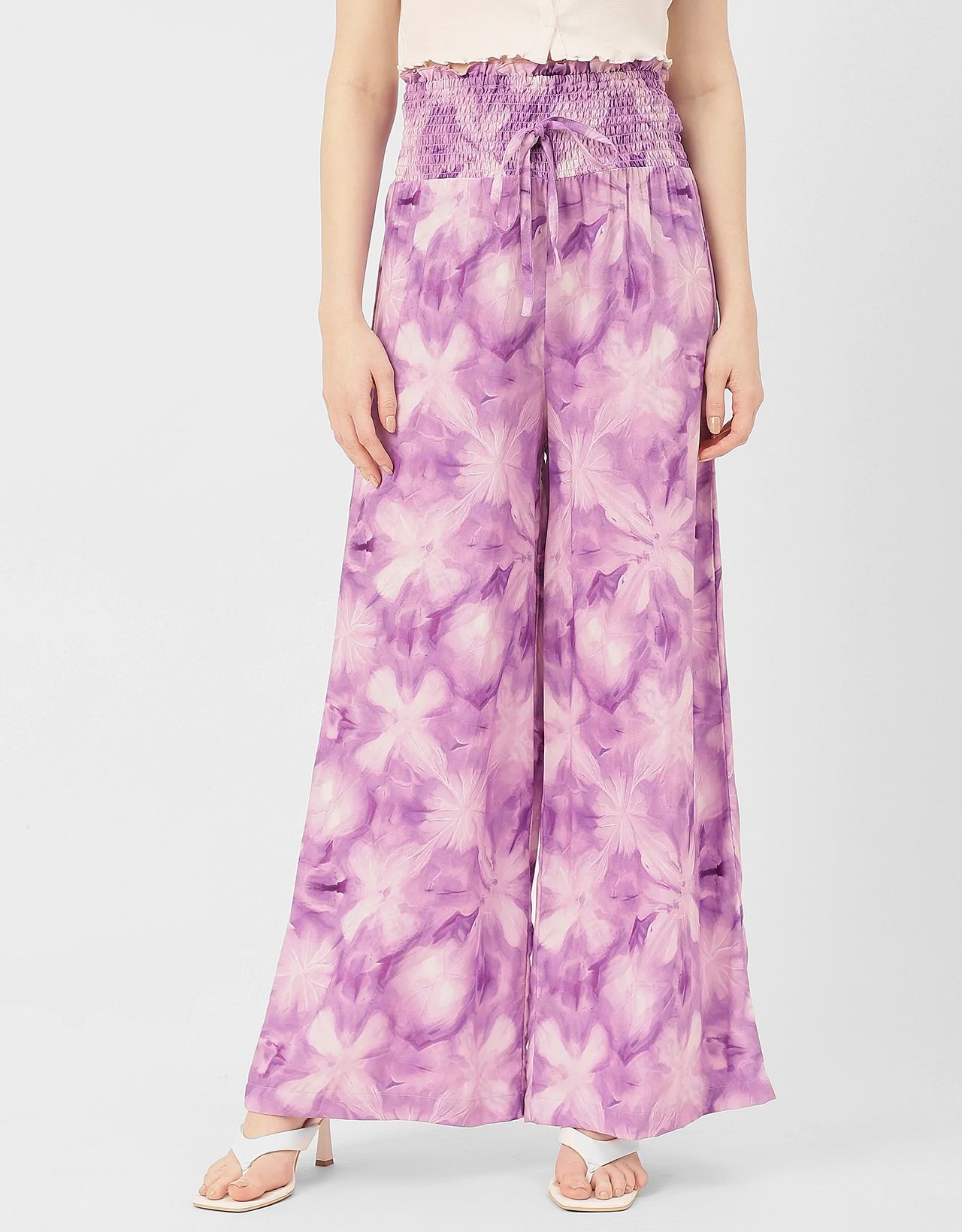 Palazzo Loose Fit Printed Rayon Pant