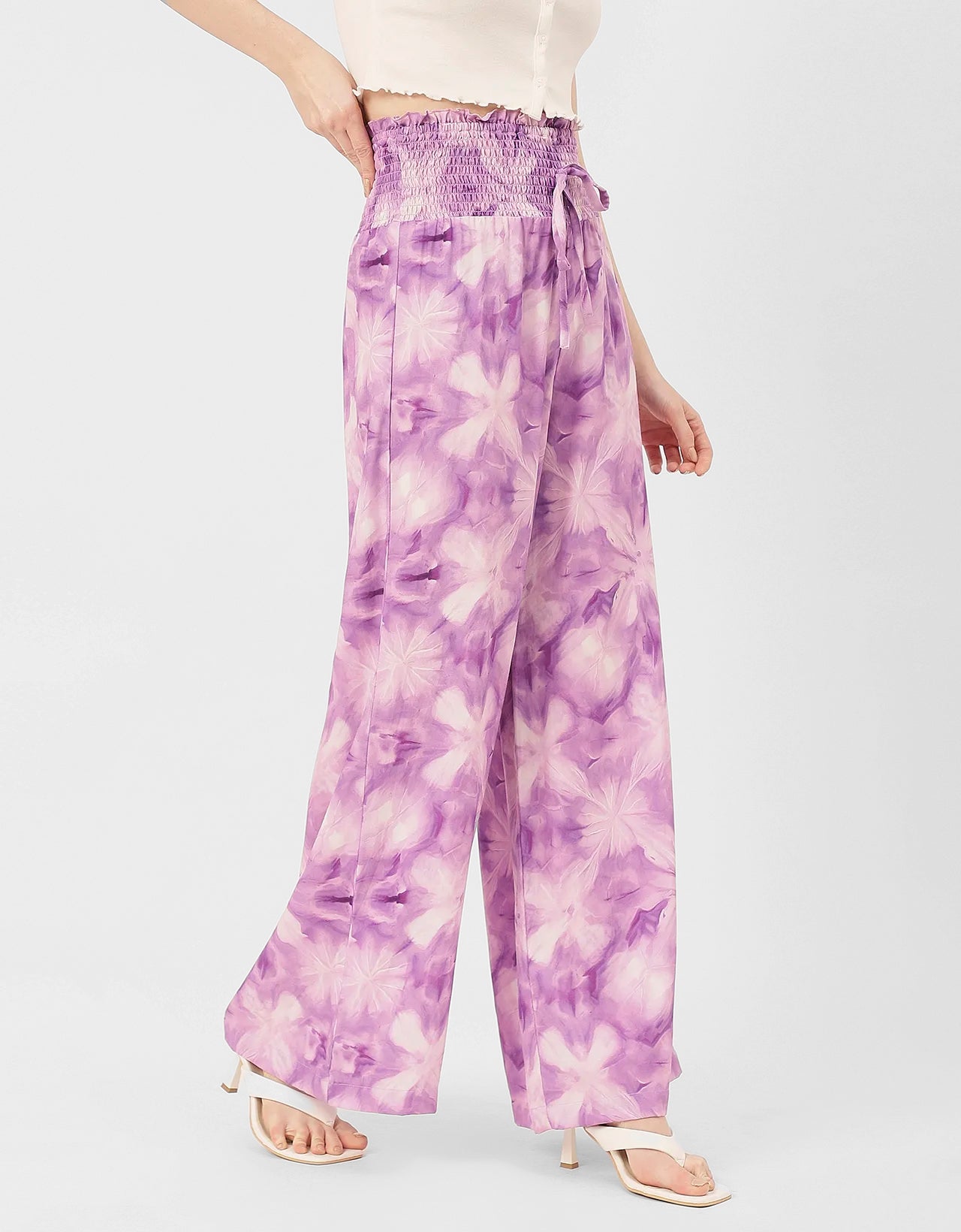Palazzo Loose Fit Printed Rayon Pant
