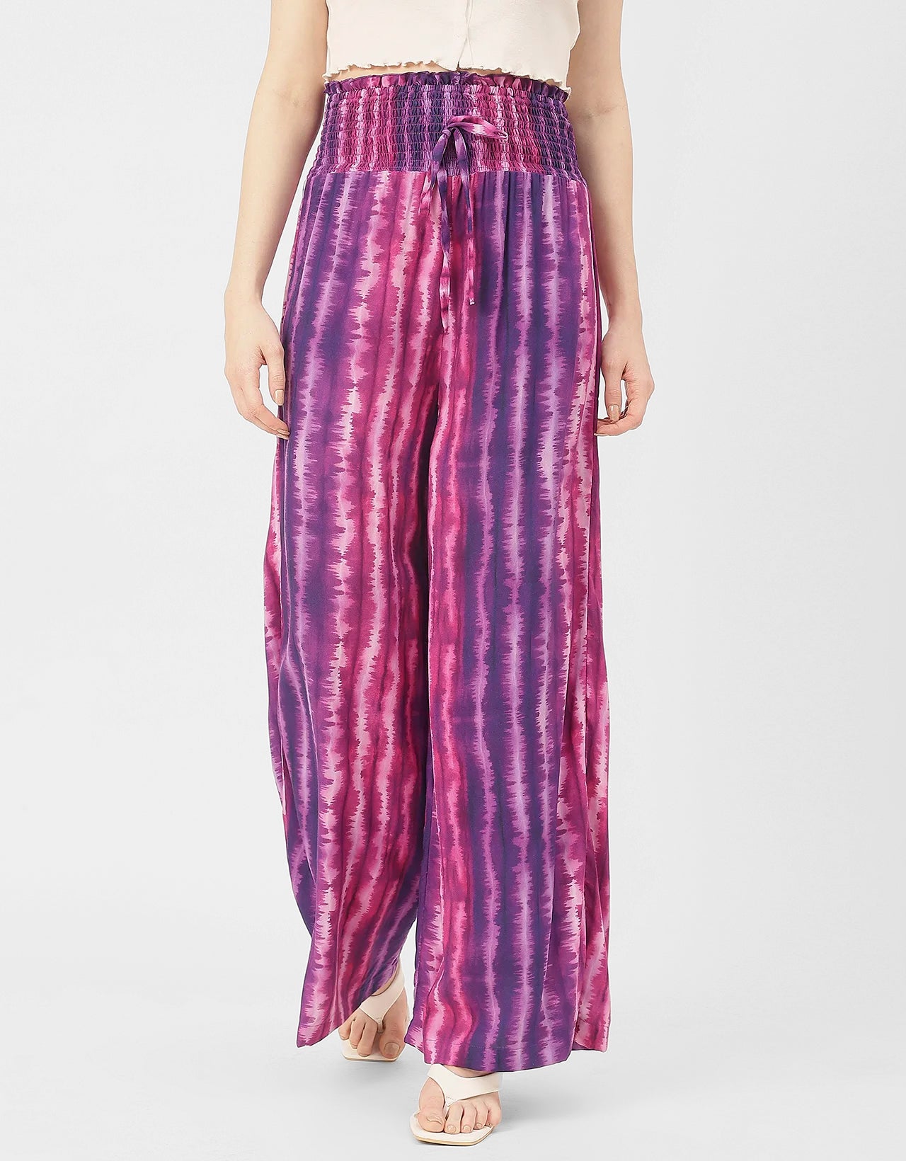 Palazzo Loose Fit Printed Rayon Pant