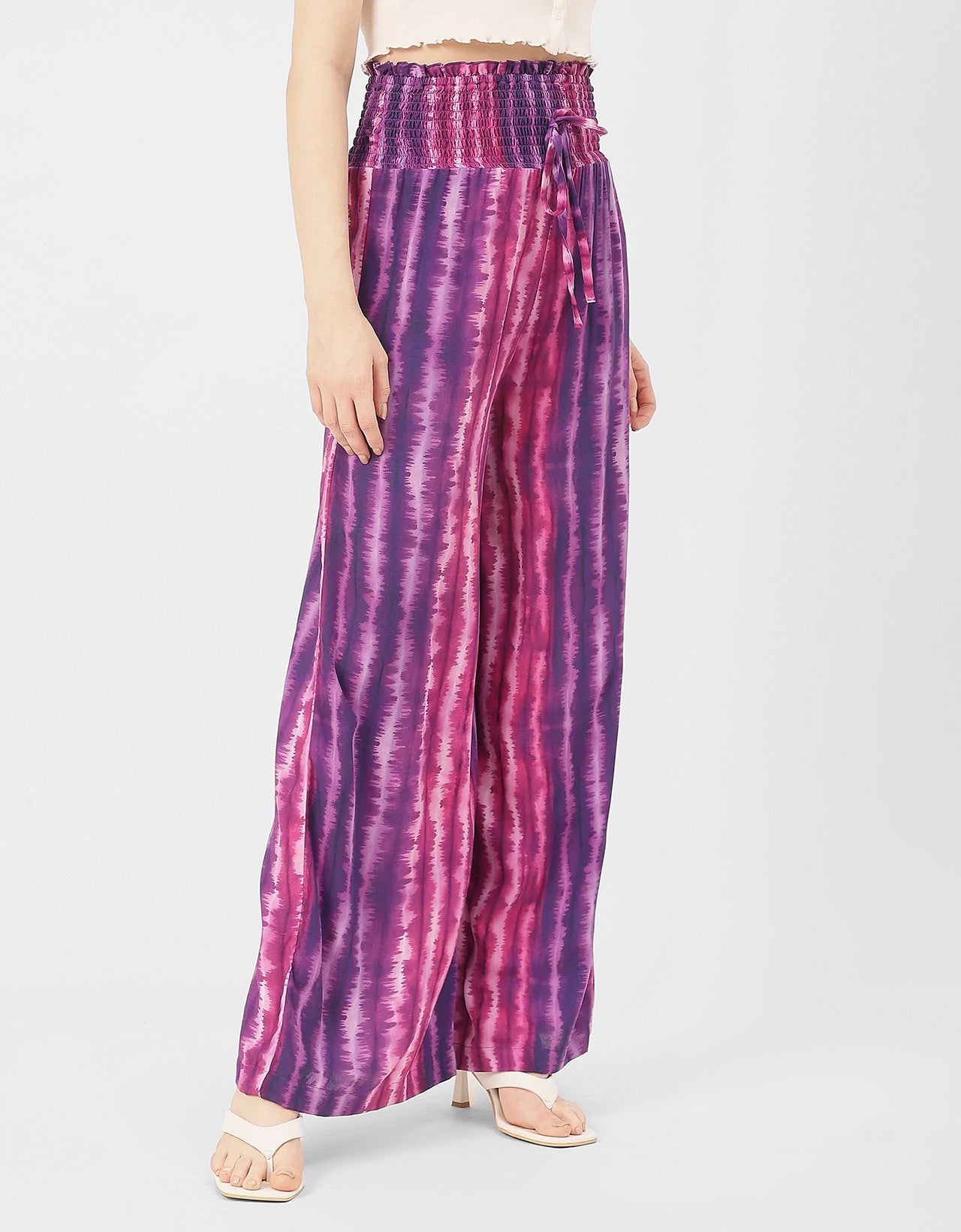 Palazzo Loose Fit Printed Rayon Pant