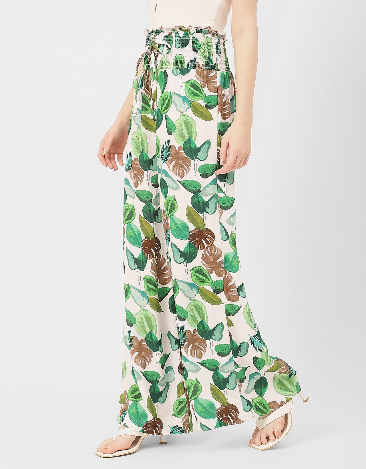 Palazzo Loose Fit Printed Rayon Pant