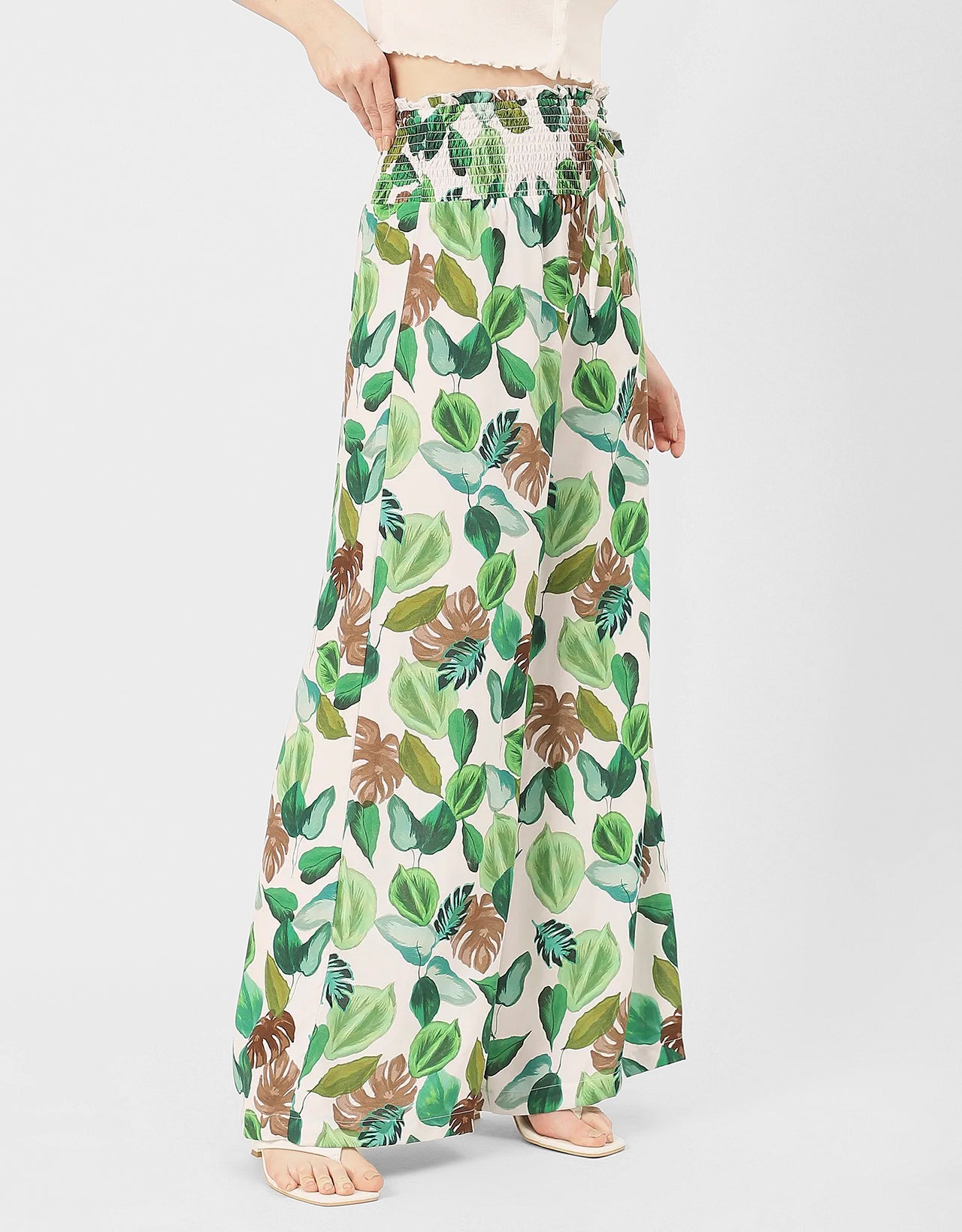 Palazzo Loose Fit Printed Rayon Pant