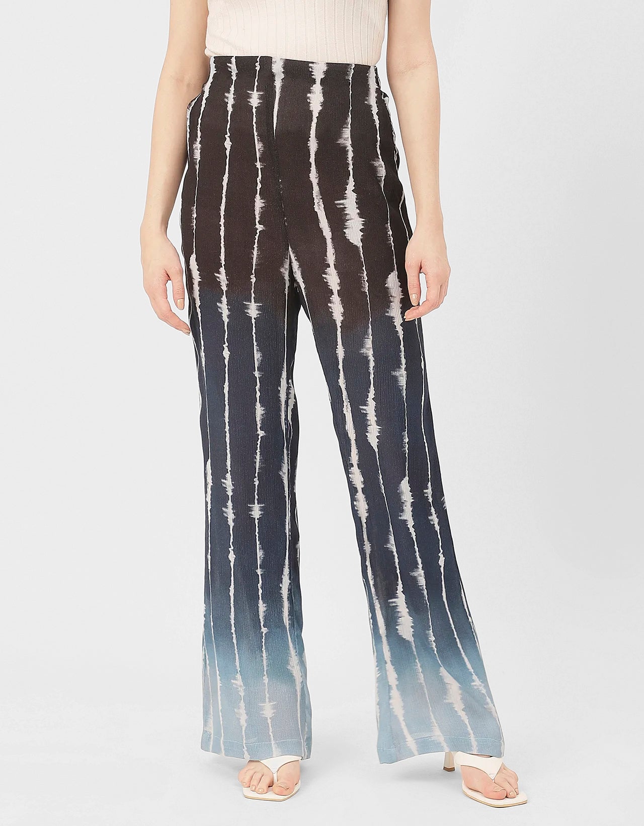 Straight Loose Fit Printed Rayon Pant