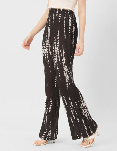Straight Loose Fit Printed Rayon Pant