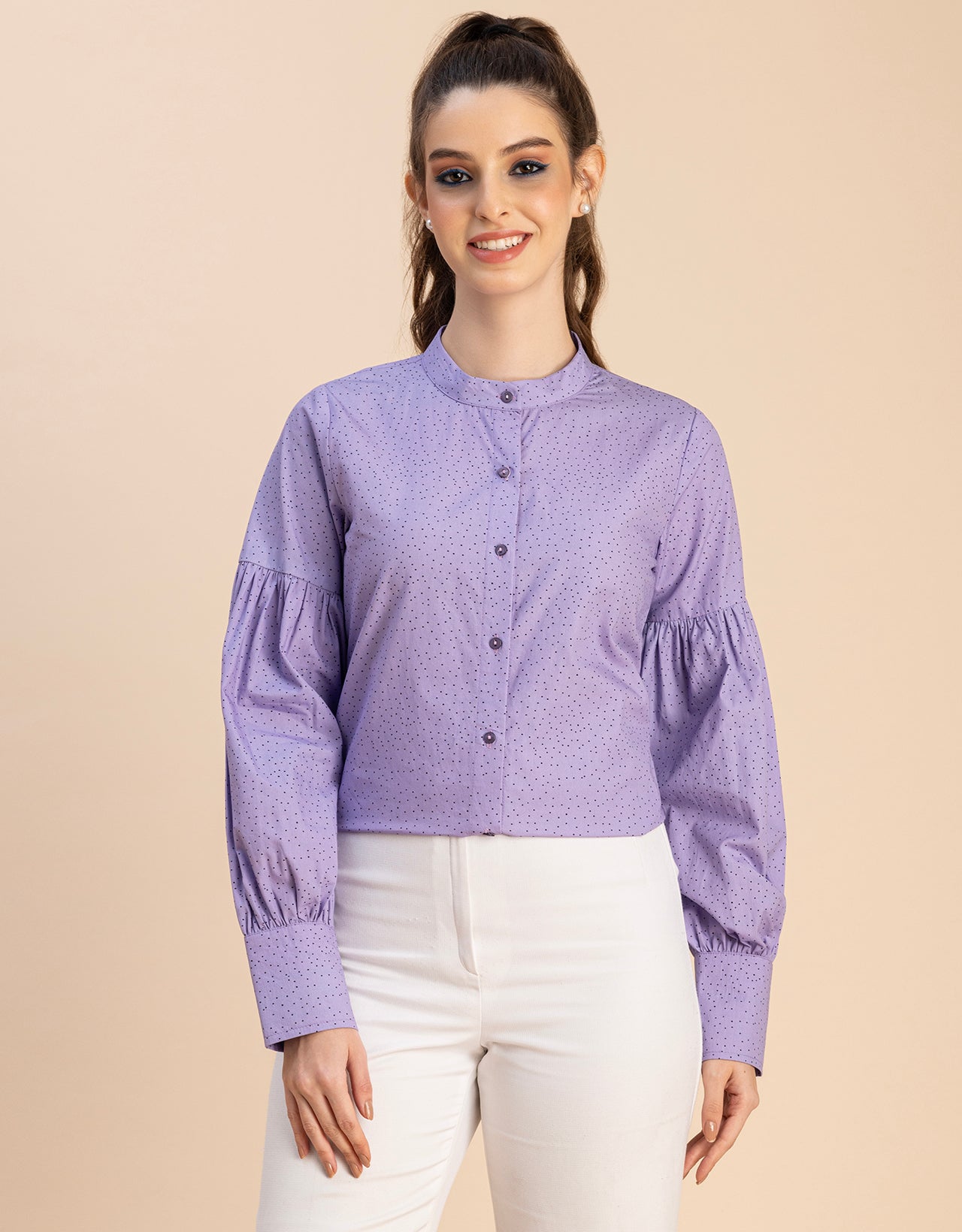 Women Long Sleeve Cotton Shirt