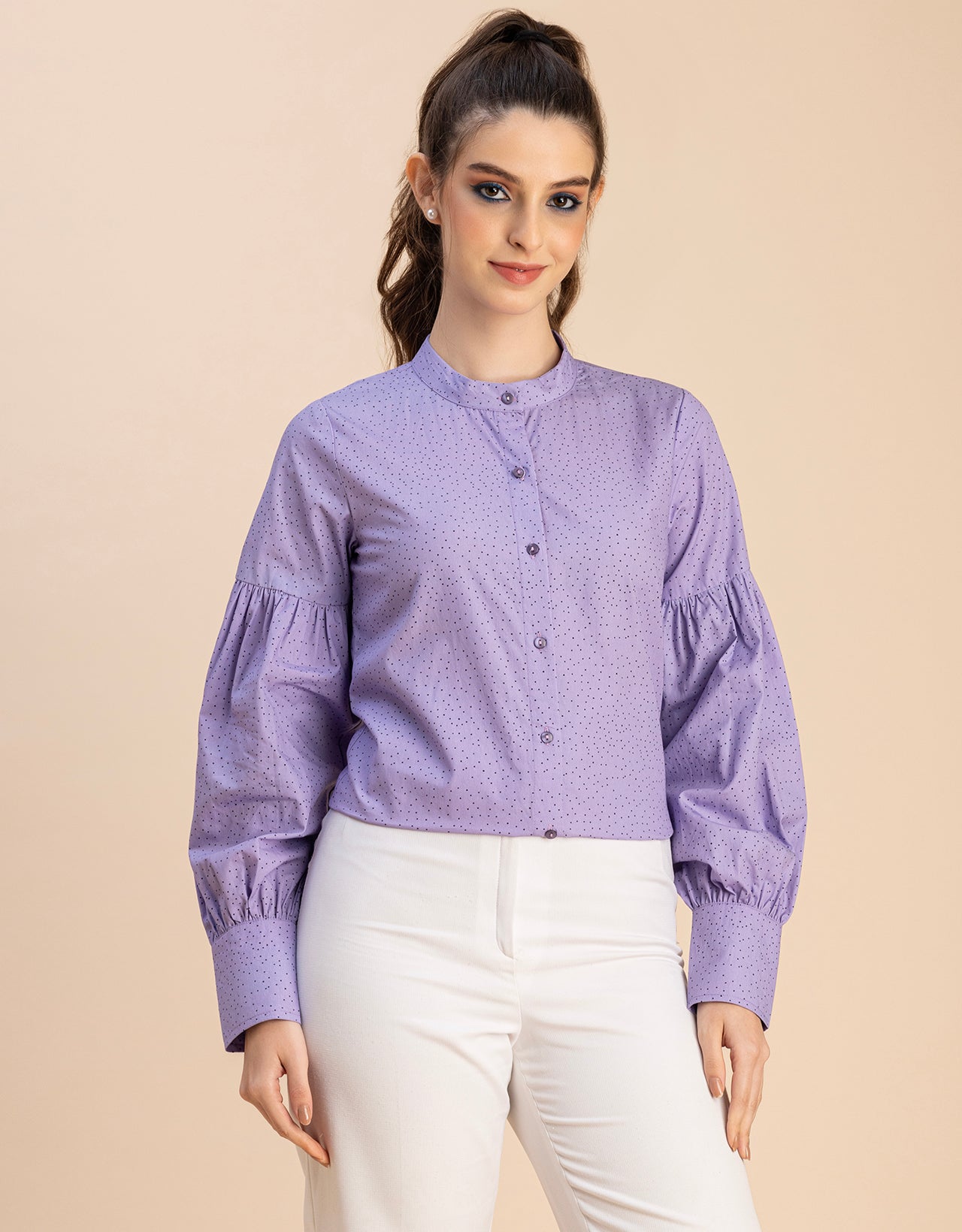 Women Long Sleeve Cotton Shirt