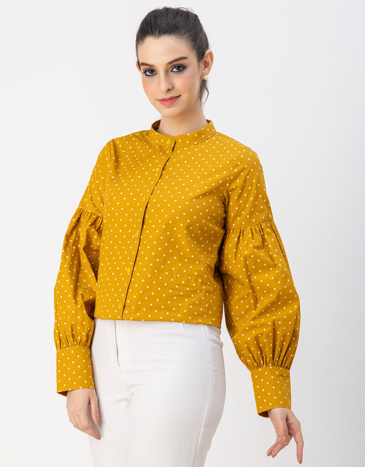 Women Long Sleeve Cotton Shirt