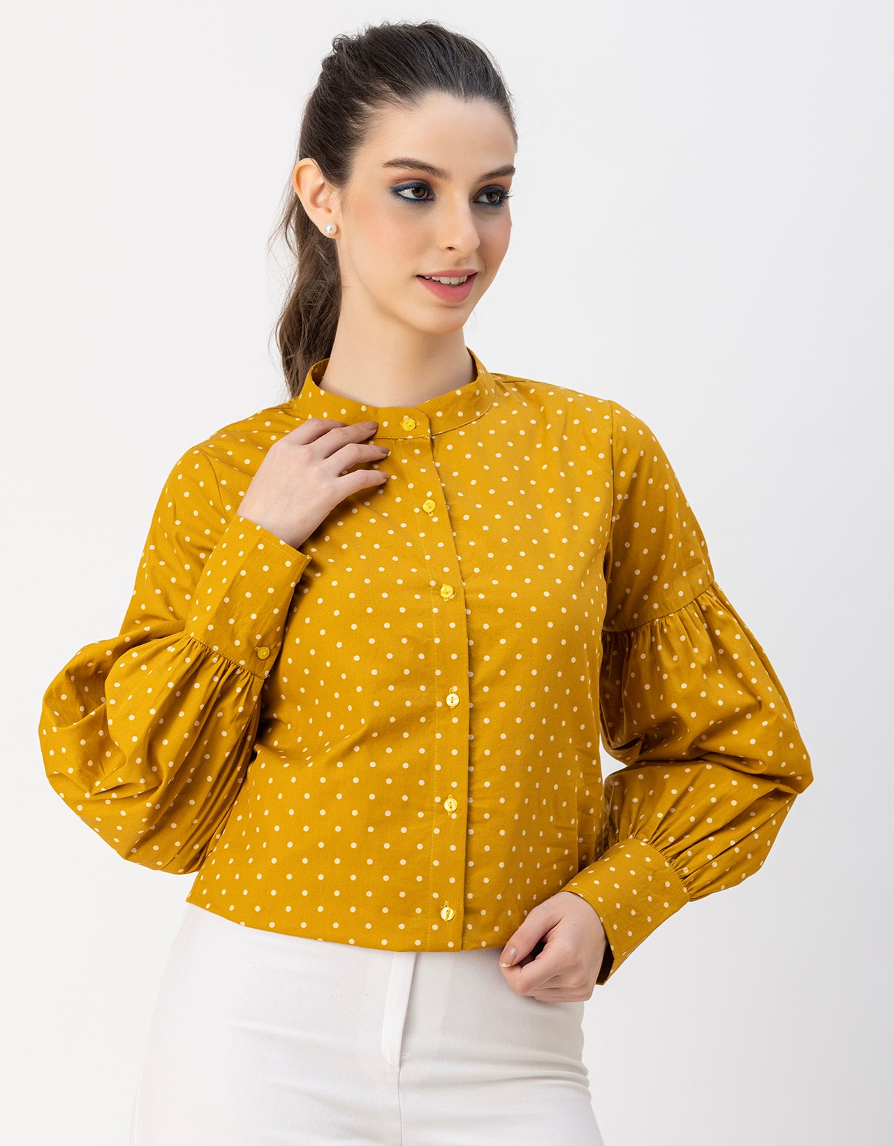 Women Long Sleeve Cotton Shirt