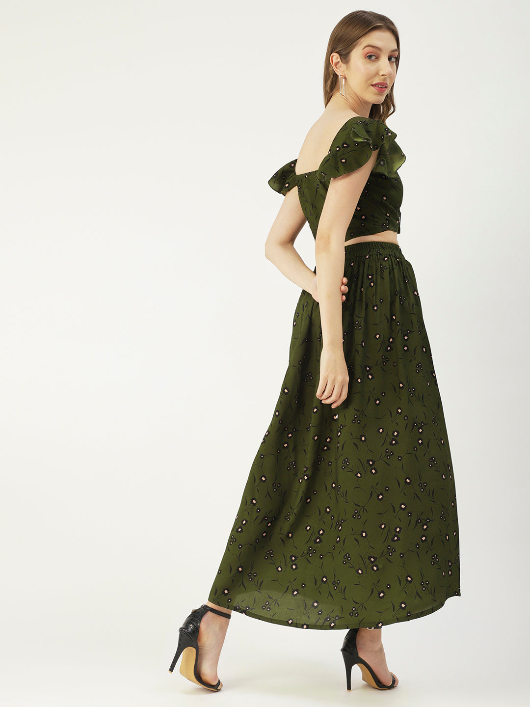 Summer Coord Set, Viscose 2 Pcs Crop