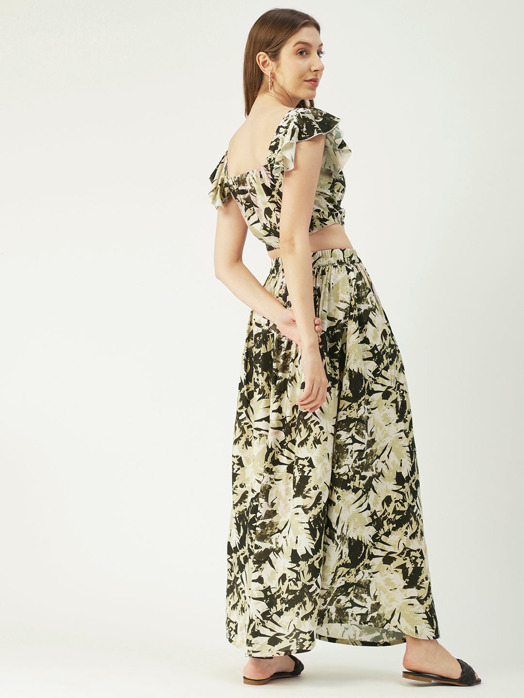 Summer Coord Set, Viscose 2 Pcs Crop