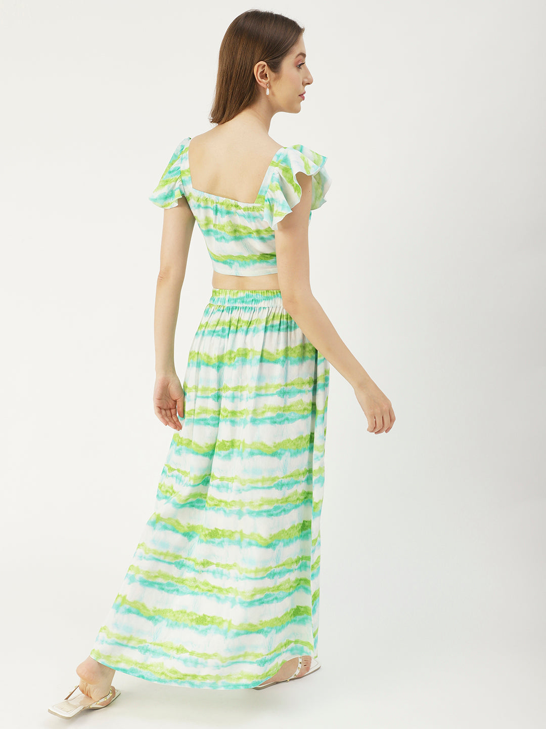 Summer Coord Set, Viscose 2 Pcs Crop