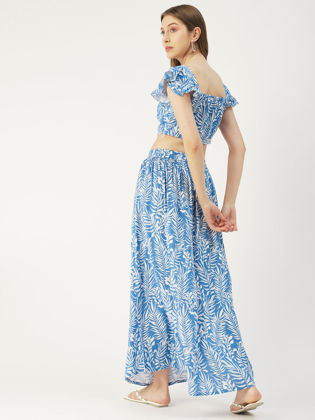 Summer Coord Set, Viscose 2 Pcs Crop