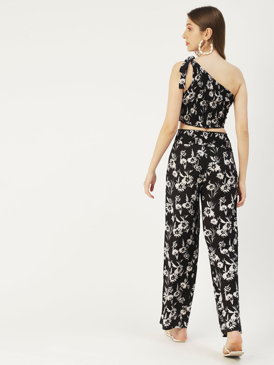 Women's Viscose Coord Set, Crop & Palazzo
