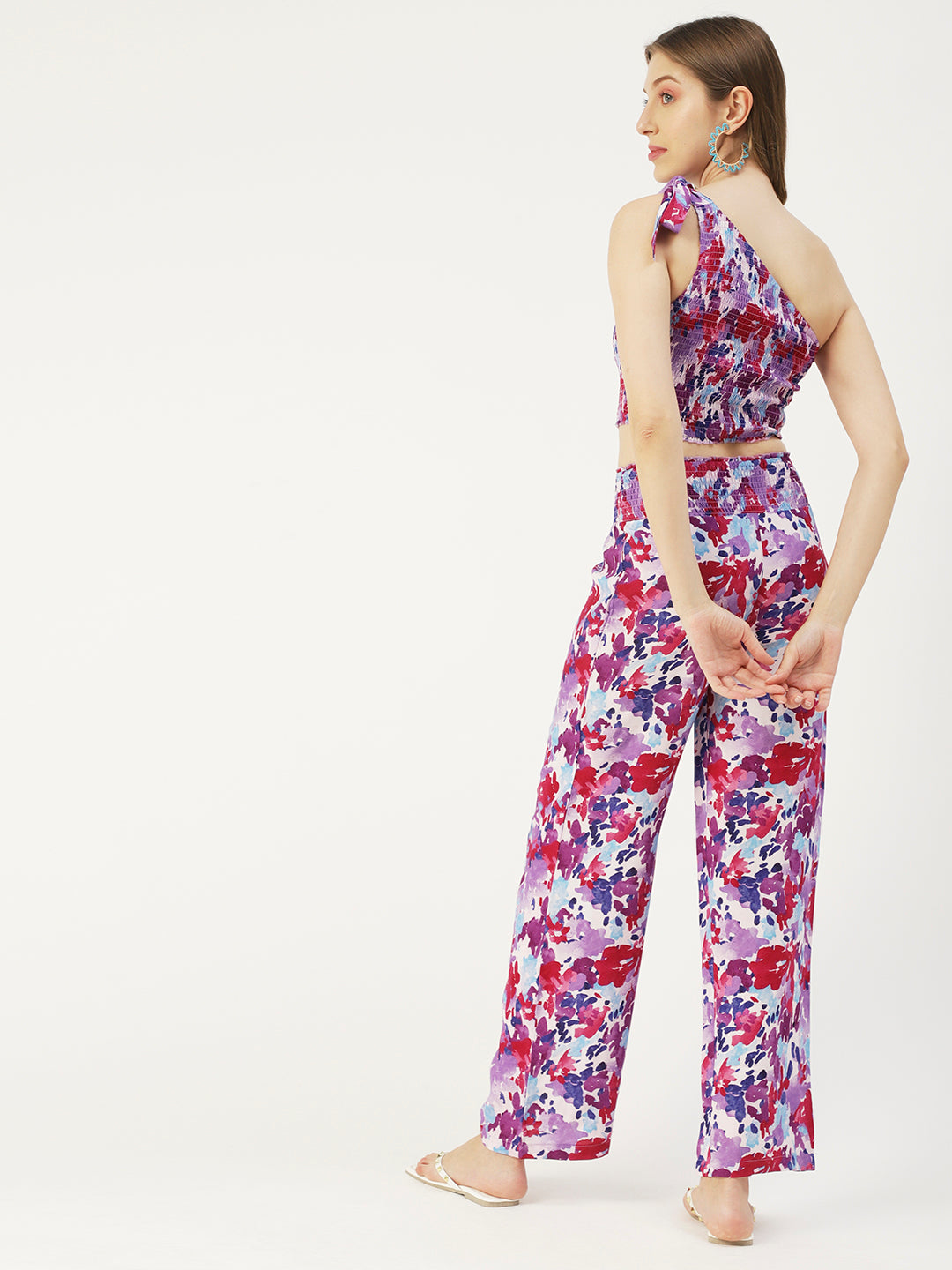 Women's Viscose Coord Set, Crop & Palazzo