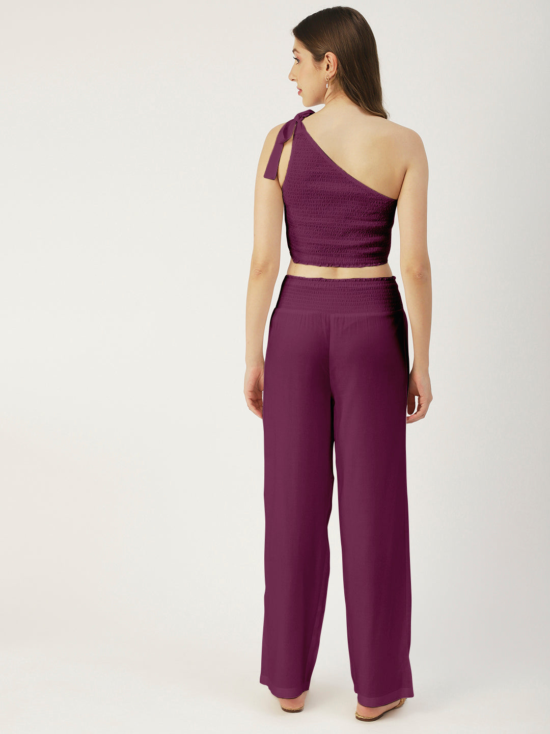 Women's Viscose Coord Set, Crop & Palazzo