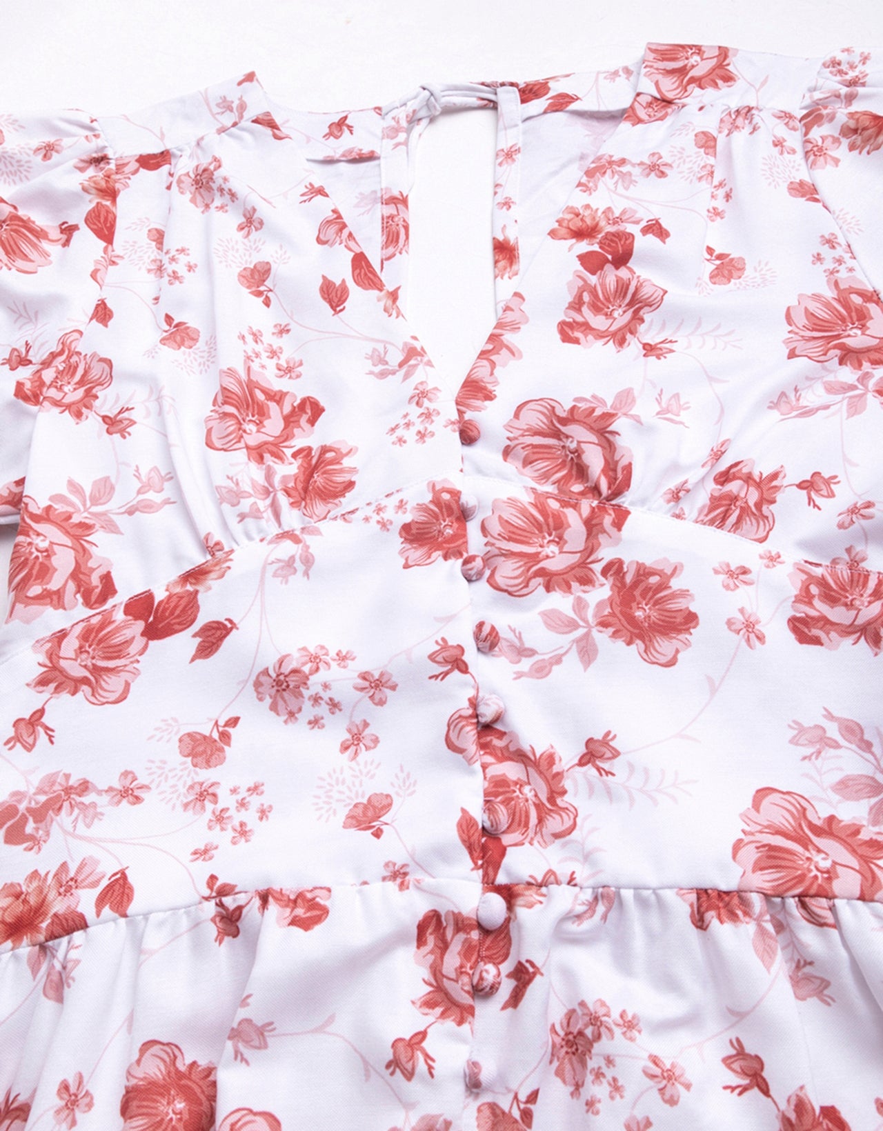 Printed Front Slit Midi Dress