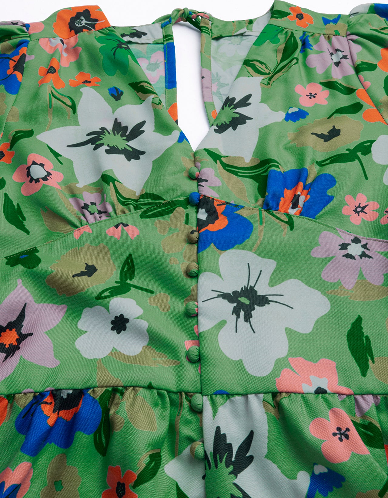 Printed Front Slit Midi Dress