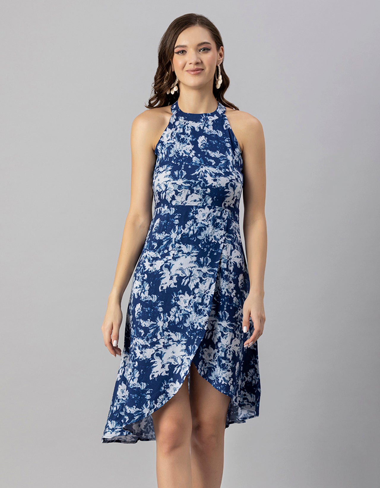 Printed Vacation Dress, Side Slit