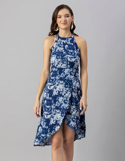 Printed Vacation Dress, Side Slit