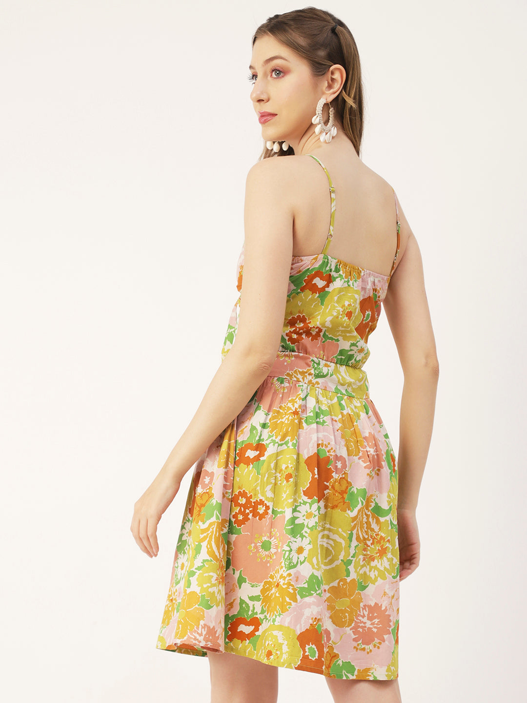 Spaghetti Strap Dress, Knee Flared