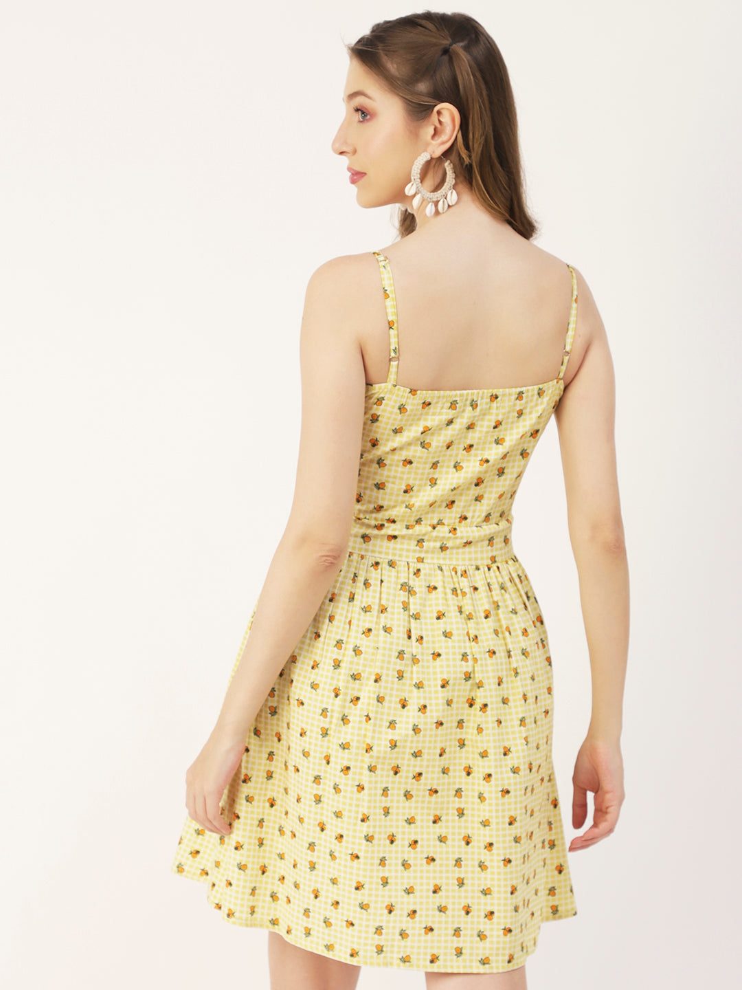 Spaghetti Strap Dress, Knee Flared