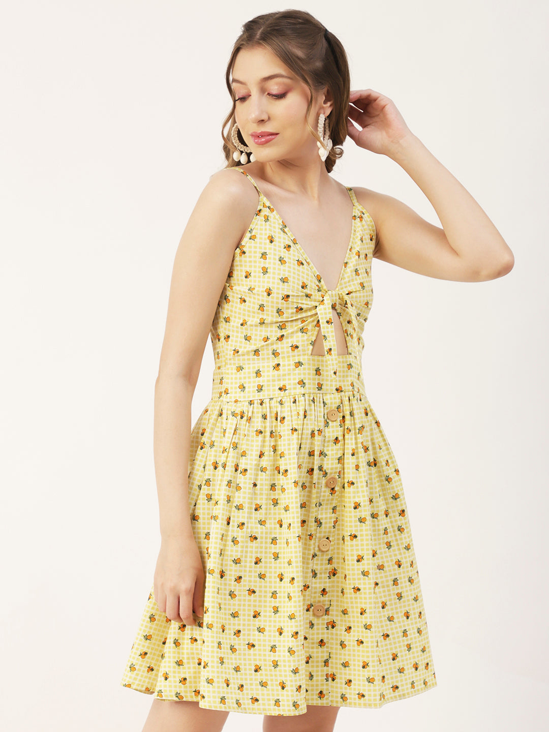 Spaghetti Strap Dress, Knee Flared