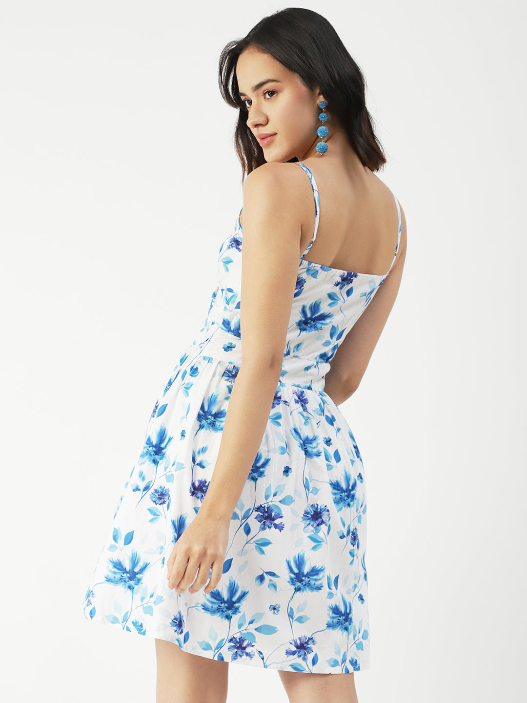 Spaghetti Strap Dress, Knee Flared