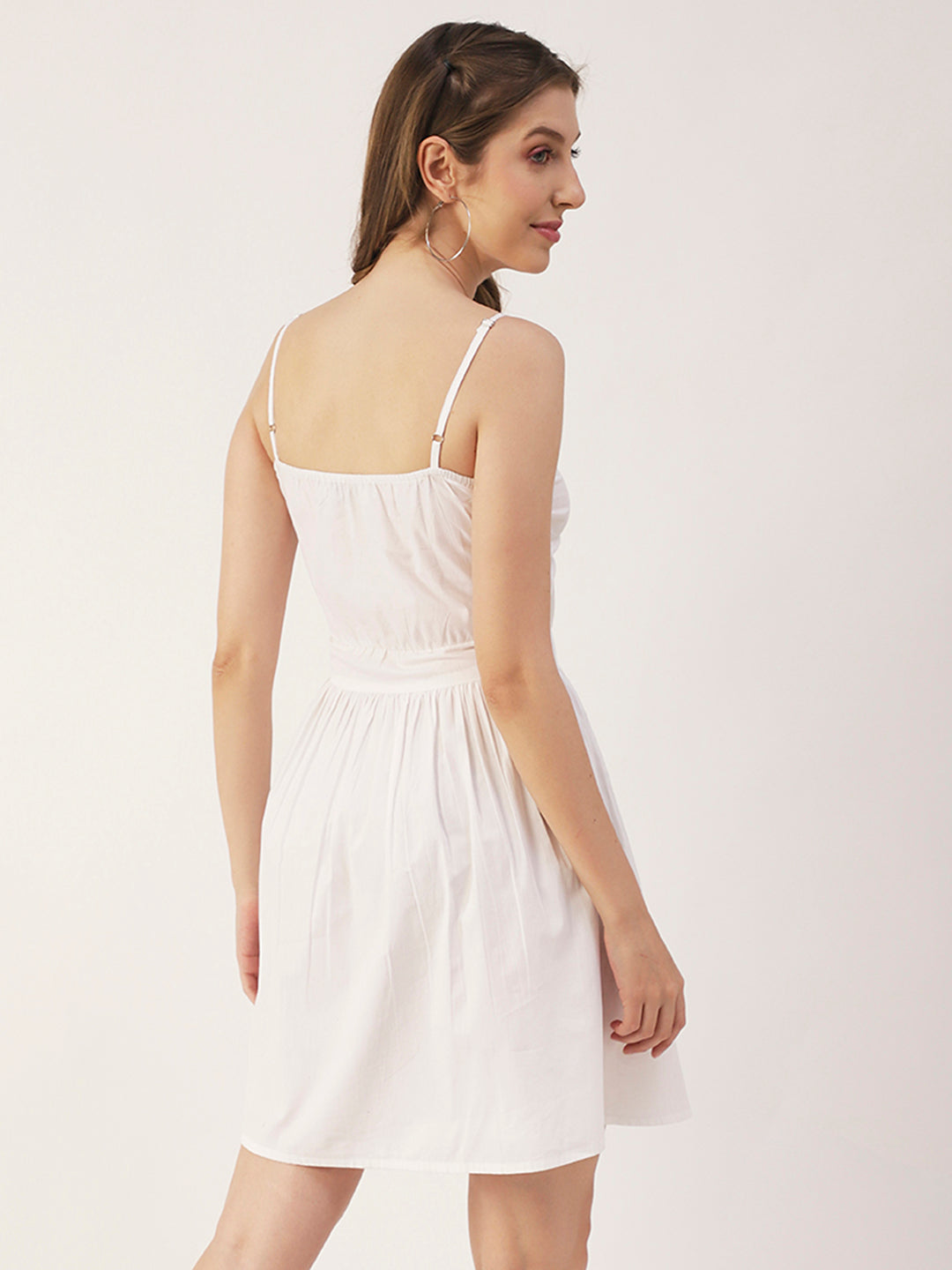 Spaghetti Strap Dress, Knee Flared