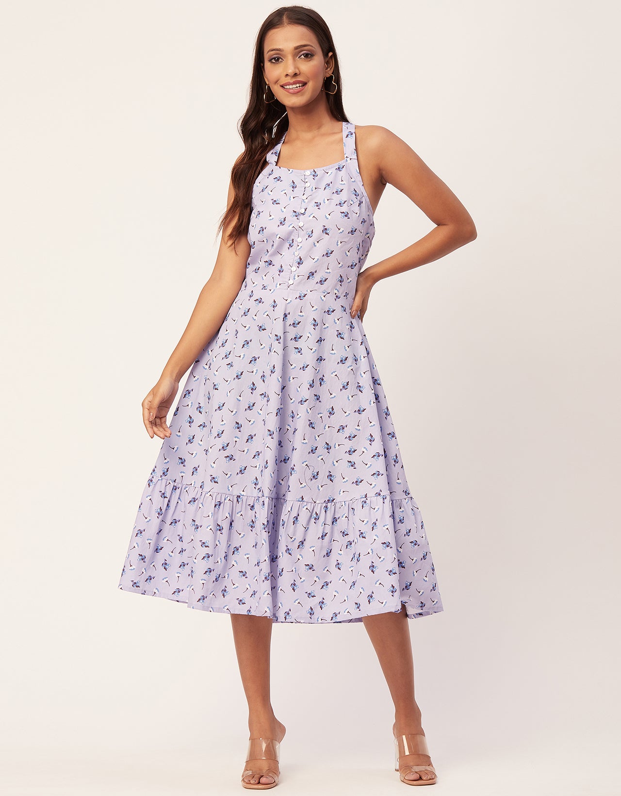 Tiered Dress, Criss-Cross Back