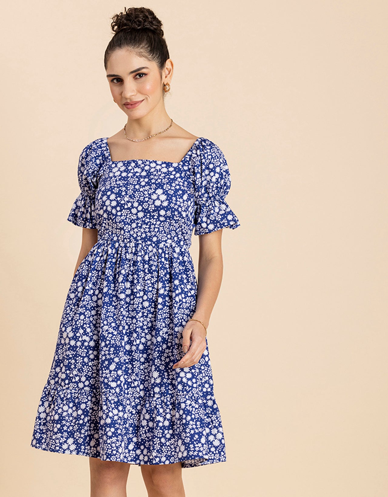 Square Neck Summer Dress