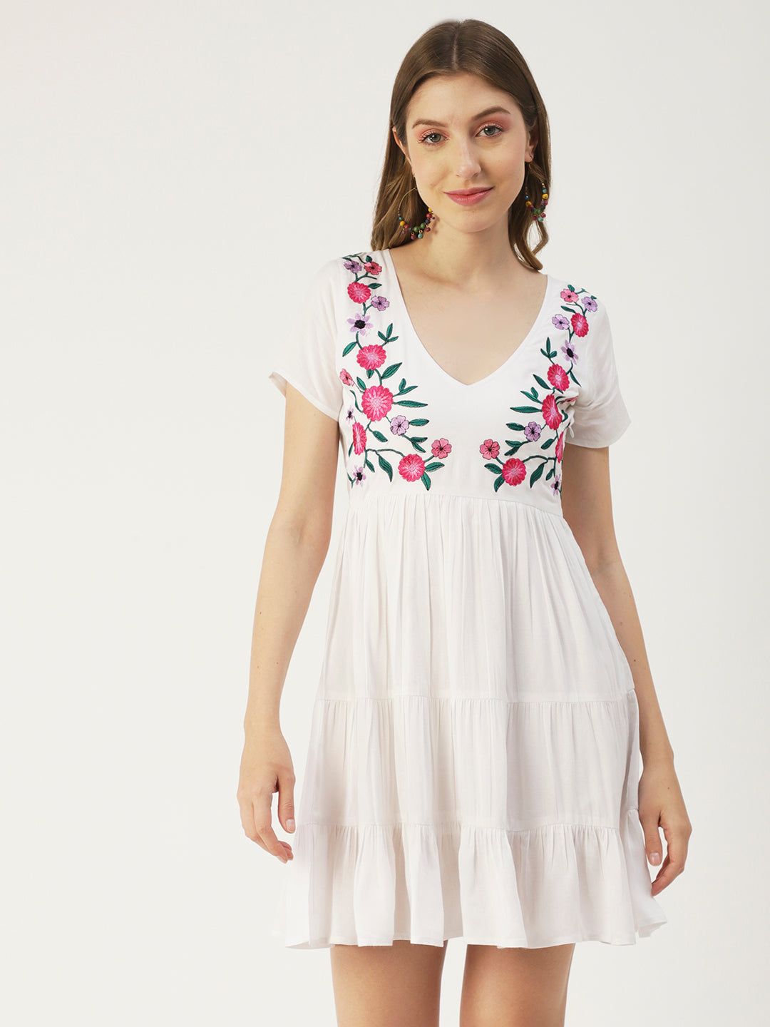 Viscose Short Sleeves Dress