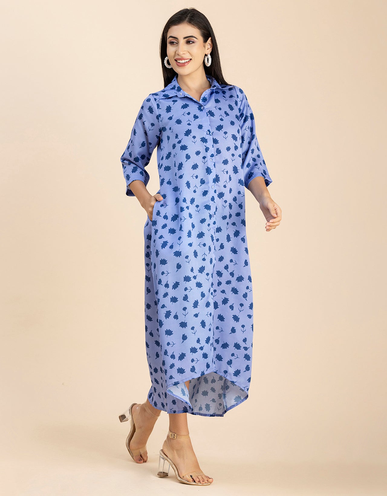 Button Down Midi Dress