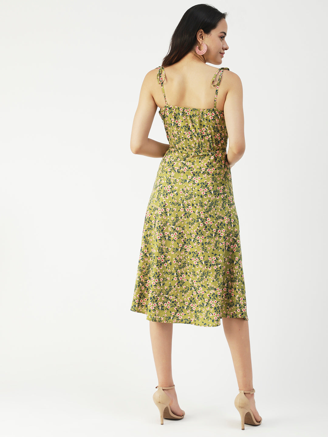 Strap Dress, Thigh Slit