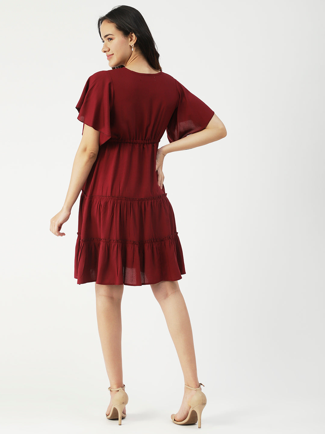Wrap Style Dress, Knee