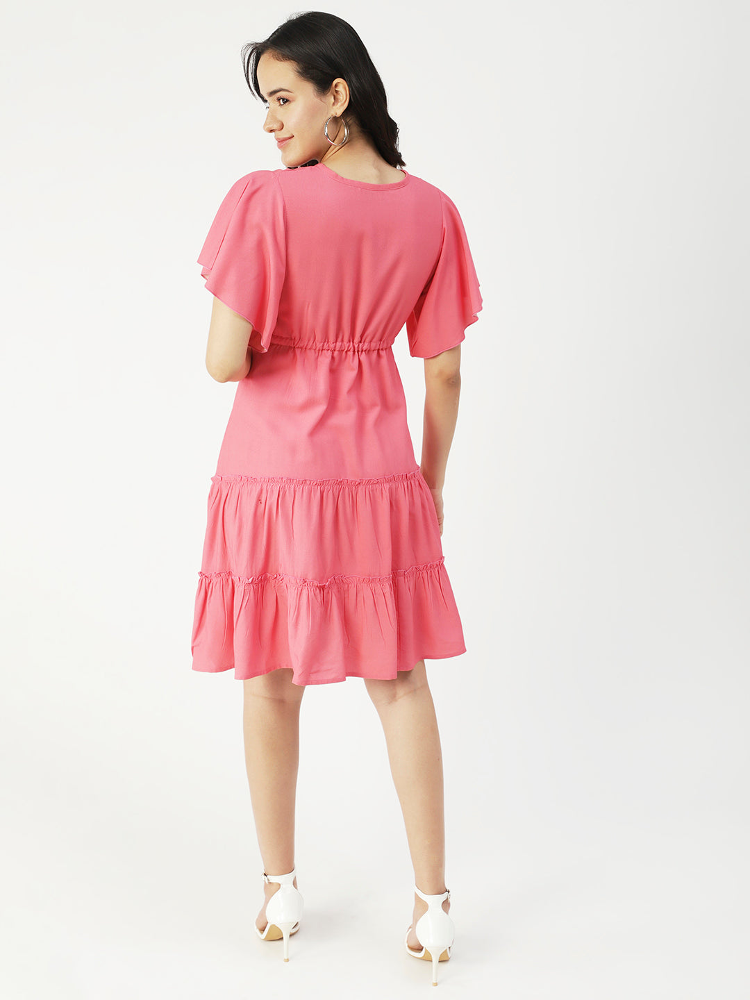 Wrap Style Dress, Knee