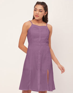 Buttoned Dress, Spaghetti Strap