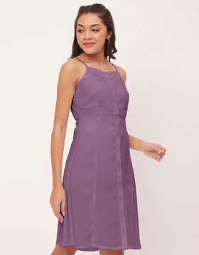 Buttoned Dress, Spaghetti Strap