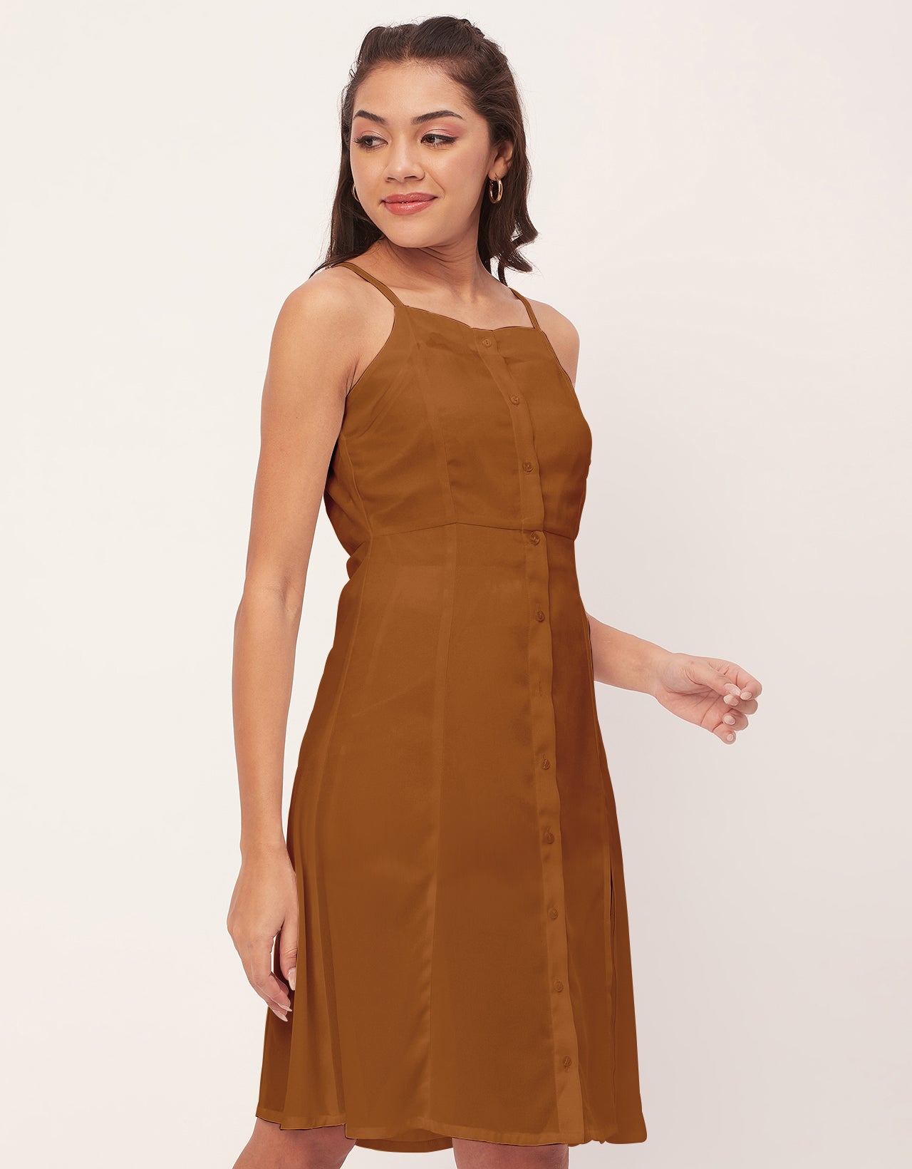 Buttoned Dress, Spaghetti Strap