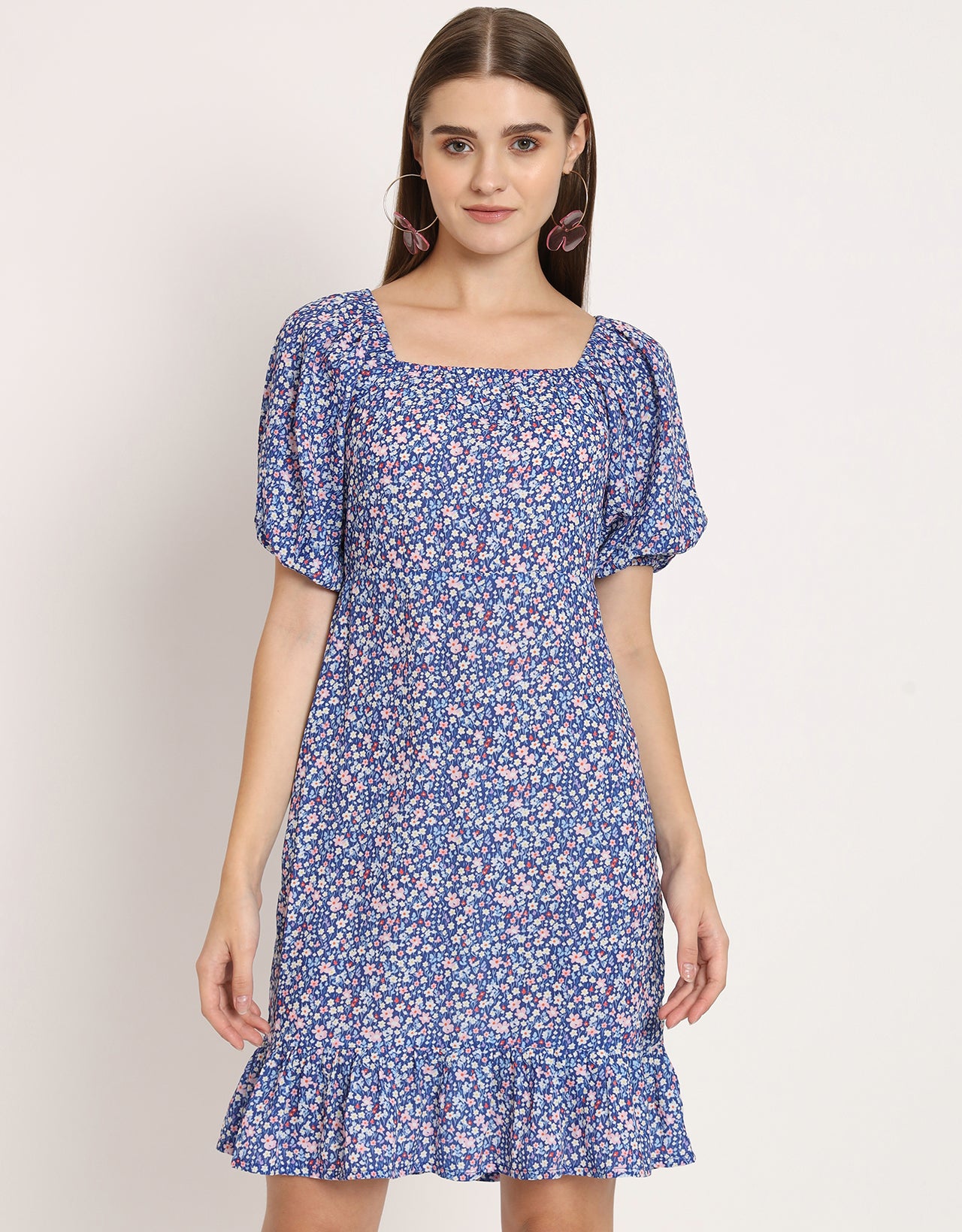 Square Neck Sheath Dress