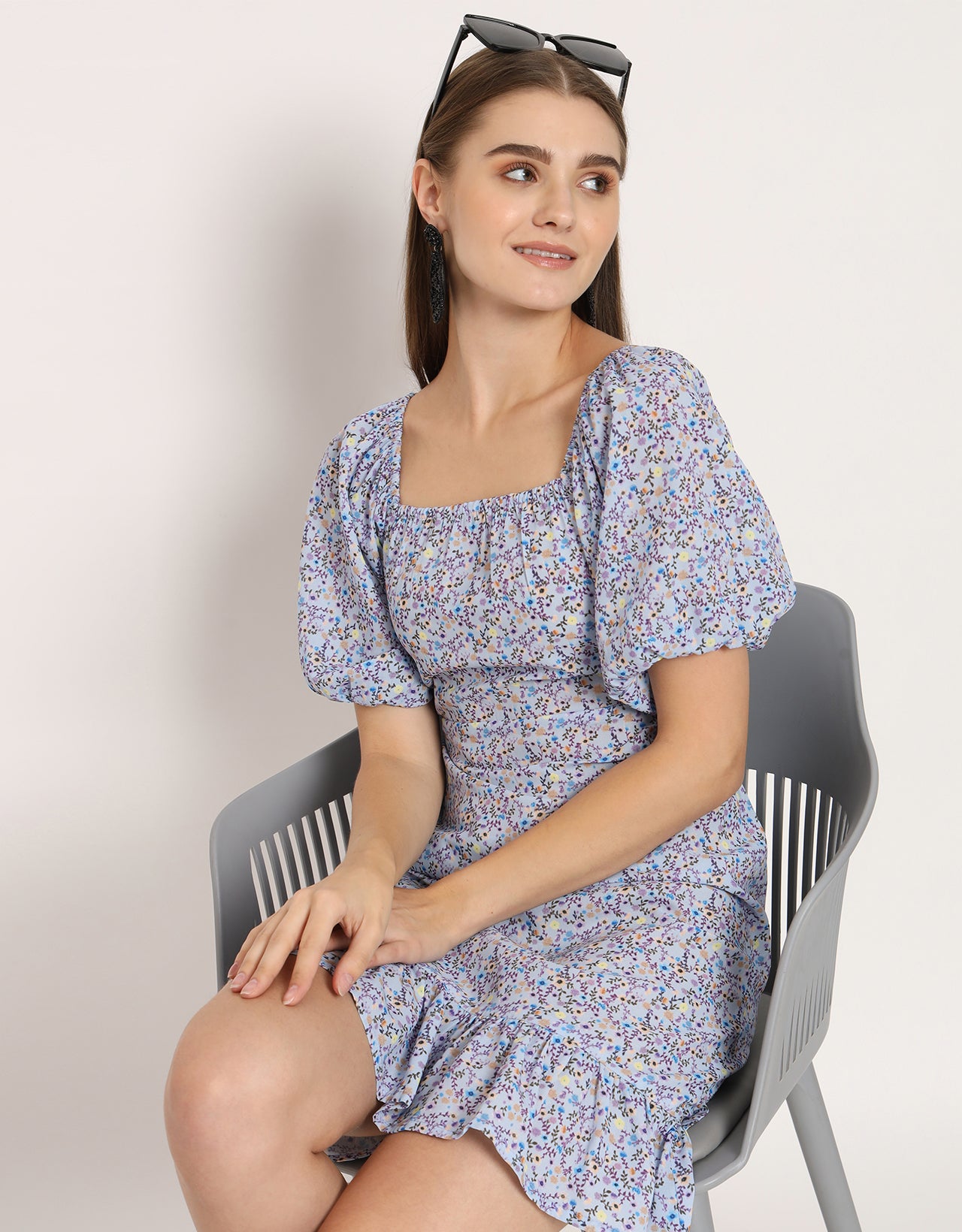 Square Neck Sheath Dress